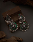 VINTAGE PEACOCK CHARM EARRINGS