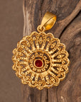 RUBY ROSETTE PENDANT
