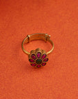 FLORAL KUNDAN RING