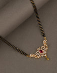 DOUBLE LAYER RED STONE MANGALSUTRA