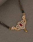 DOUBLE LAYER RED STONE MANGALSUTRA
