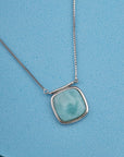 OCEAN GLOW SILVER PENDANT