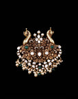 ANTIQUE MOISSANITE PEACOCK PENDANT