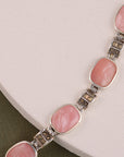 PINK PEBBLE STONE BRACELET