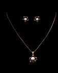 FLORAL PEARL NECKLACE SET
