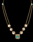 DUAL LAYER POLKI NECKLACE