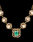DUAL LAYER POLKI NECKLACE