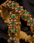 ANTIQUE FLOWER EMBELLISHED BANGLE