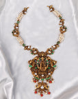 DIVINE LAKSHMI WITH PEARL NECKLACE
