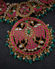 KUNDAN GANDABERUNDA NECKLACE