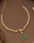 GREEN GLAM NECKLACE SET