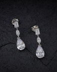 CZ TEARDROP NECKLACE SET