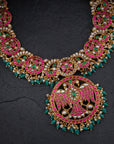 KUNDAN GANDABERUNDA NECKLACE