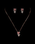 FLORAL BLUSH DROP NECKLACE SET