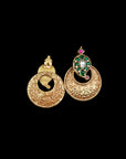 SILVER KUNDAN EARRINGS