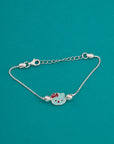 KITTY CHARM SILVER KIDS RAKHI