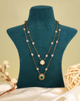 SILVER DOUBLE LAYER OFFICE WEAR NECKLACE