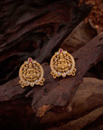 LAKSHMI WHITE STONE EARRINGS