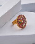 ROUND KUNDAN RING