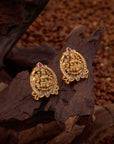 LAKSHMI WHITE STONE EARRINGS
