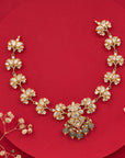 FLORAL MOISSANITE NECKLACE