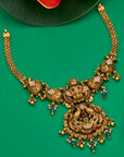 ANTIQUE LAKSHMI PEACOCK PENDANT NECKLACE