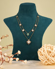 SILVER DOUBLE LAYER VICTORIAN NECKLACE