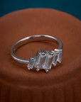 CRYSTAL LADDER RING