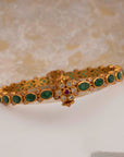 TRADITIONAL GREEN STONE CZ BANGLES