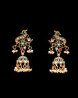 PEACOCK KUNDAN JHUMKAS