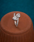 TWIN HEART SPARK RING