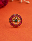 FLORAL KUNDAN RING
