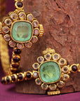 TRENDY GREEN STONE BANGLES