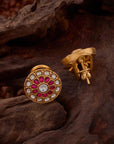 CLASSIC KUNDAN FLORAL STUDS