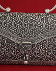 DESIGNER SILVER CLUTCH