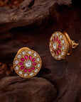 CLASSIC KUNDAN FLORAL STUDS