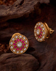 CLASSIC KUNDAN FLORAL STUDS