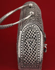 DESIGNER SILVER CLUTCH
