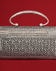 DESIGNER SILVER CLUTCH