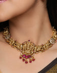 LAKSHMI TEMPLE NECKLACE SET
