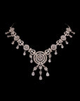 TRENDY ZIRCONIA NECKLACE WITH EARRINGS