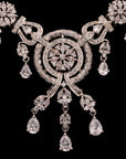 TRENDY ZIRCONIA NECKLACE WITH EARRINGS