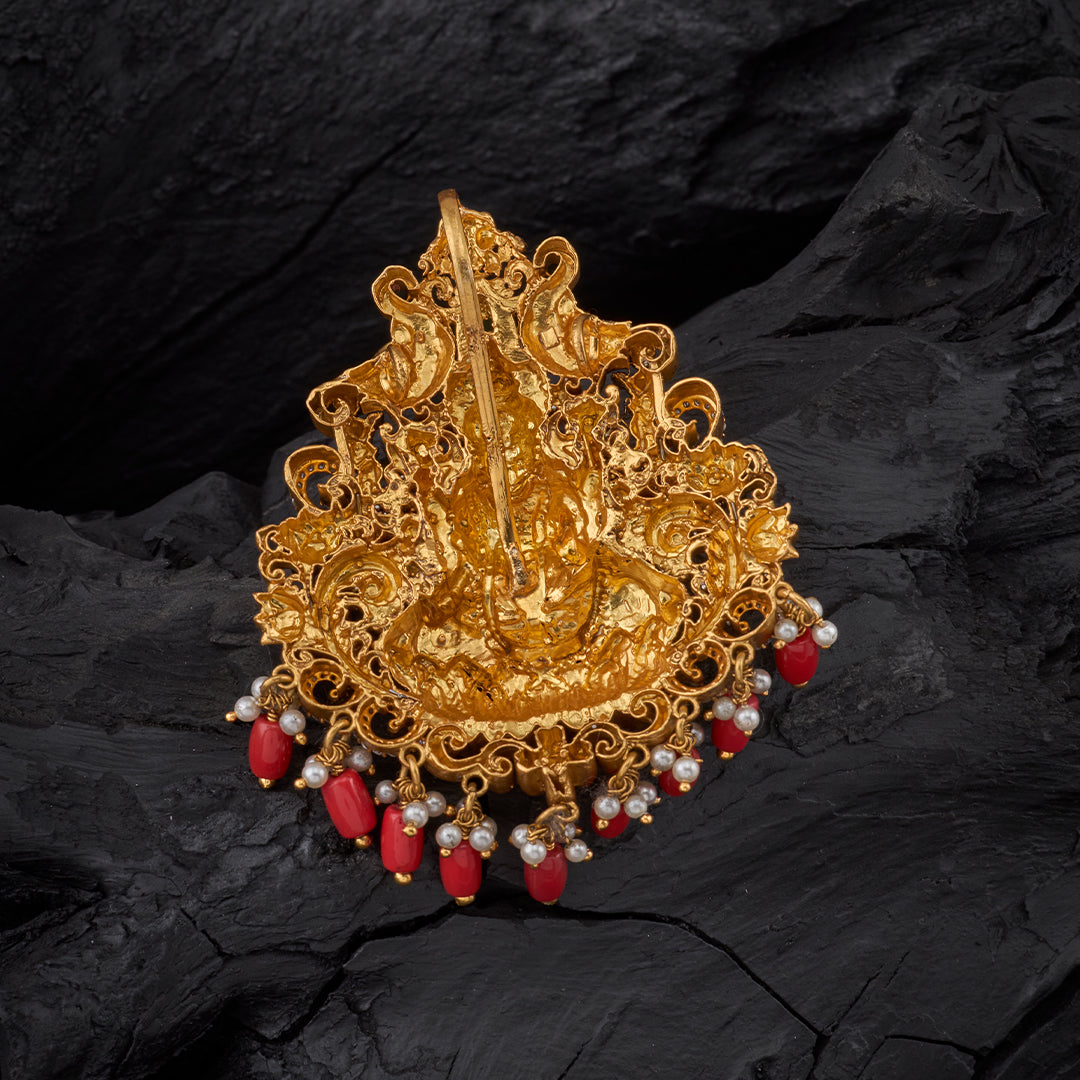 LAKSHMI TEMPLE LOTUS PENDANT