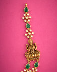 2 LAYER FLORAL LAKSHMI NECKLACE