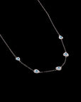 SILVER EVIL EYE SILVER NECK CHAIN