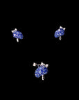 SILVER CHARM PENDANT WITH EARRINGS