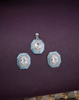 LUNA AQUA PENDANT SET