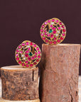 PEACOCK KUNDAN STUDS
