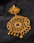 RED STONE GLORY TEMPLE PENDANT