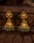 MAJESTIC EMERALD DROP JHUMKAS
